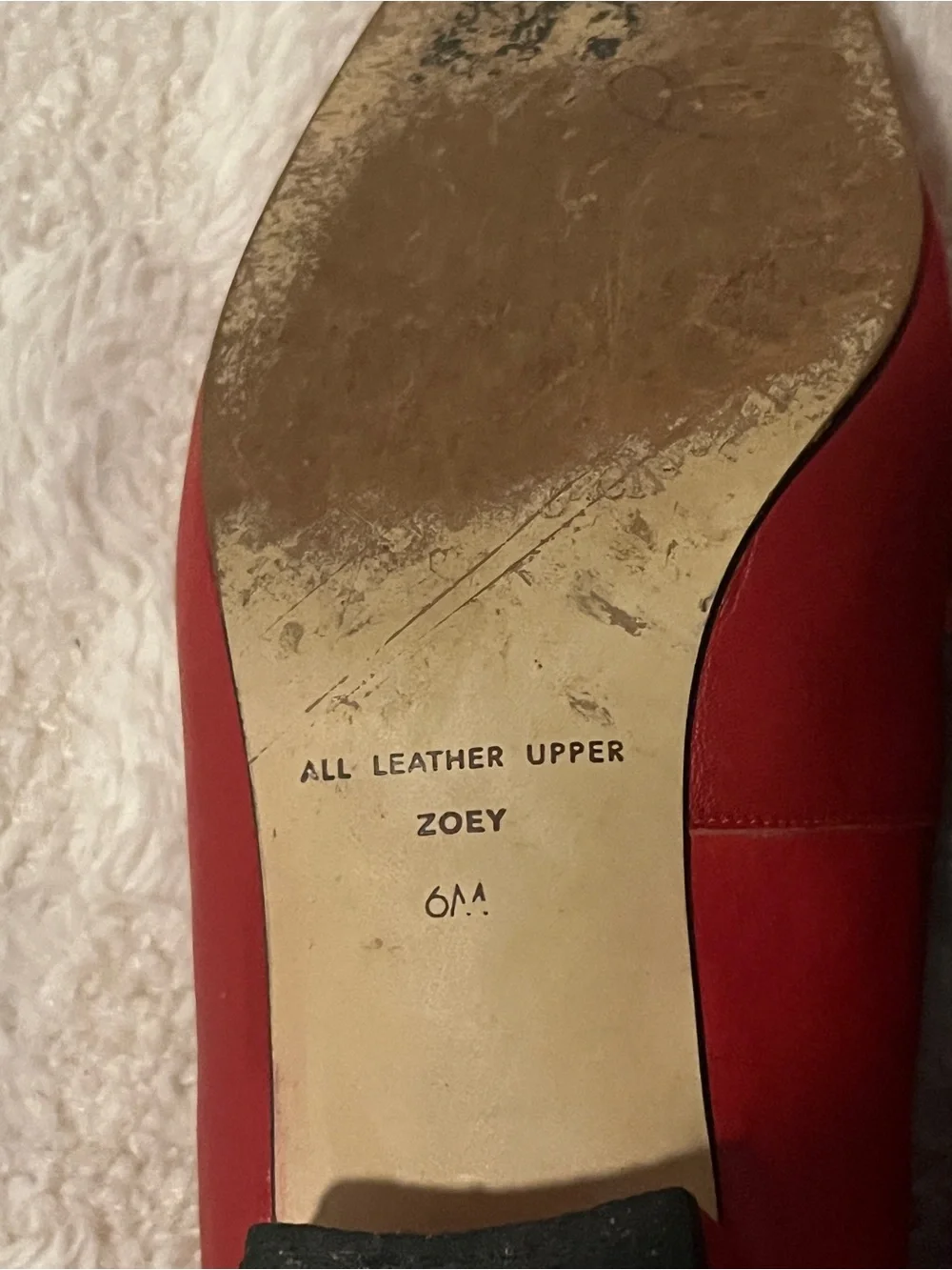 Etienne Aigner Red Leather Horsebit Loafers